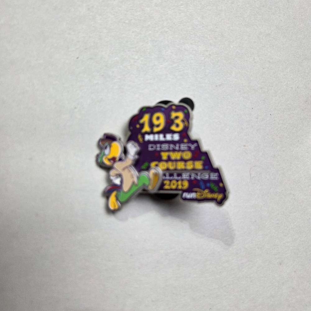 Disney Pin Unisex OS Purple 19.3 Miles Two Course Challenge 2019 Panchito Pin